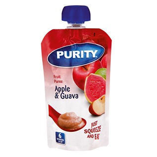Purity Pureed Pouch - Apple & Guava 110ml.jpg